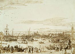 Canaletto | The Bacino Looking West | Giclée Paper Print