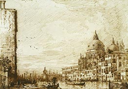 The Lower Reach of the Grand Canal, Looking East | Canaletto | Painting Reproduction