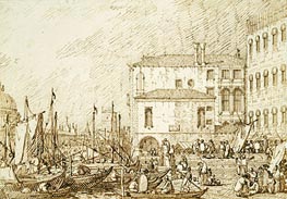 Canaletto | View of the Fontegheto della Farina | Giclée Paper Print