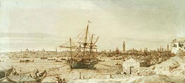 Canaletto | The Bacino from the Punta di Sant'Antonio | Giclée Paper Print