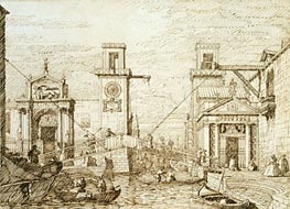 The Entrance to the Arsenale | Canaletto | Painting Reproduction