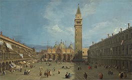 Piazza San Marco, c.1727/29 von Canaletto | Leinwand Kunstdruck