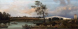 Old Walton Bridge | Canaletto | Painting Reproduction