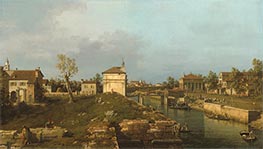 The Porta Portello, Padua, c.1741/42 von Canaletto | Leinwand Kunstdruck
