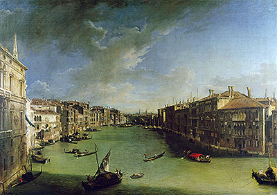 Grand Canal From the Palazzo Balbi, 1724 | Canaletto | Giclée Canvas Print