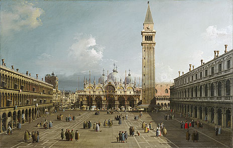 Piazza San Marco With the Cathedral, c.1730/35 | Canaletto | Giclée Leinwand Kunstdruck