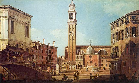 Campo Santi Apostoli, c.1735/40 | Canaletto | Giclée Leinwand Kunstdruck