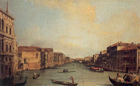 Grand Canal from the Palazzo Balbi, 1735 | Canaletto | Giclée Leinwand Kunstdruck