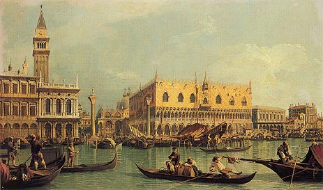 Piazzetta and the Doge's Palace, c.1735/40 | Canaletto | Giclée Canvas Print