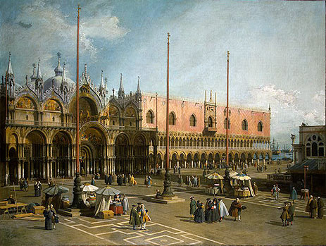 Piazza di San Marco, c.1735/40 | Canaletto | Giclée Leinwand Kunstdruck
