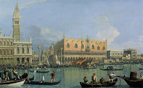 Der Dogenpalast mit der Piazza San Marco, 1735 | Canaletto