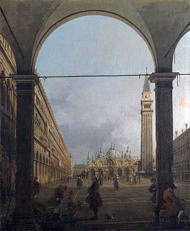 Piazza San Marco, Looking East, c.1756 | Canaletto | Giclée Leinwand Kunstdruck