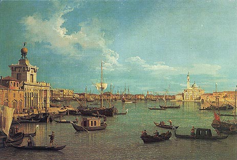 Venice: The Bacino from the Giudecca, c.1740 | Canaletto | Giclée Leinwand Kunstdruck