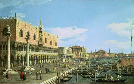 Venice: the Riva degli Schiavoni, c.1740/45 | Canaletto | Giclée Canvas Print