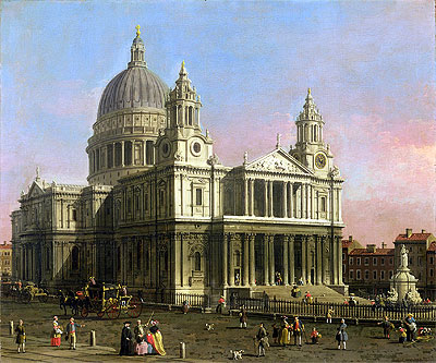 Saint Paul Cathedral, 1754 | Canaletto | Giclée Leinwand Kunstdruck
