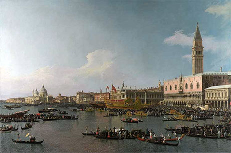 Venice: The Basin of San Marco on Ascension Day, c.1740 | Canaletto