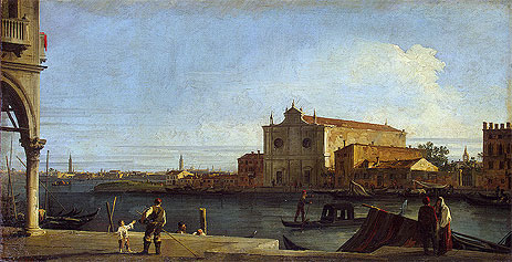 View of Church of San Giovanni dei Battuti on the Isle of Murano, c.1725/28 | Canaletto | Giclée Canvas Print