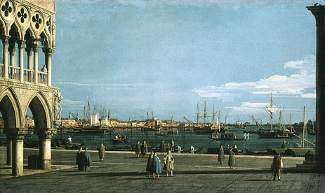 Canaletto | The Bacino di San Marco from the Piazzetta, n.d. | Giclée Canvas Print
