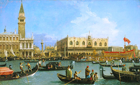 Der Bacino di San Marco am Himmelfahrtstag, c.1733/34 | Canaletto