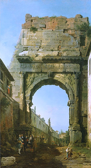 Rom: Der Titusbogen, 1742 | Canaletto
