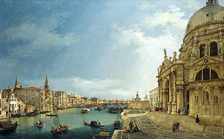 Der Canal Grande mit St. Maria della Salute in Richtung Riva degli Schiavoni, 1744 | Canaletto