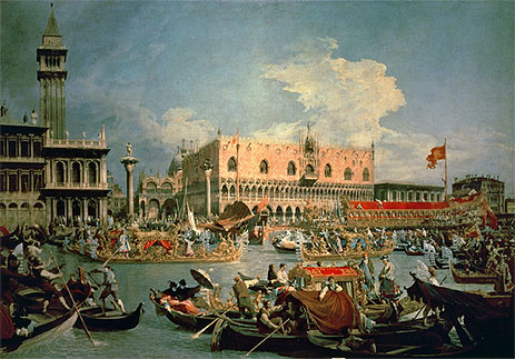 Canaletto | Return of the Bucintoro on Ascension Day, 1729 | Giclée Canvas Print