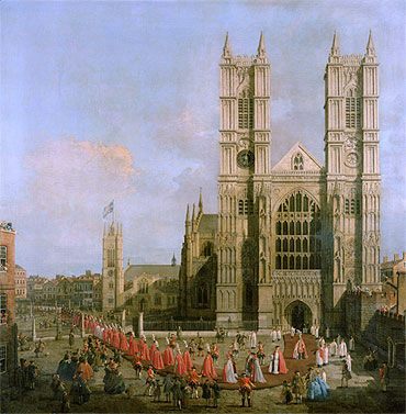 Procession of the Knights of the Bath, 1749 | Canaletto | Giclée Canvas Print