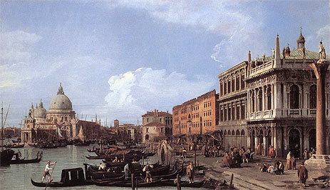 The Molo: Looking West, 1730 | Canaletto | Giclée Leinwand Kunstdruck