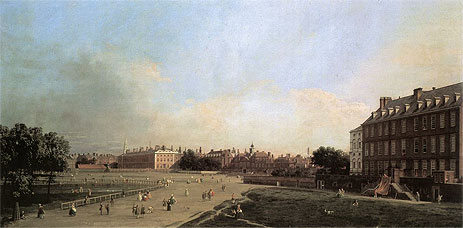 London: Die alten Horse Guards vom St. James's Park, c.1749 | Canaletto