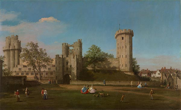 Warwick Castle: die Ostfront, 1752 | Canaletto