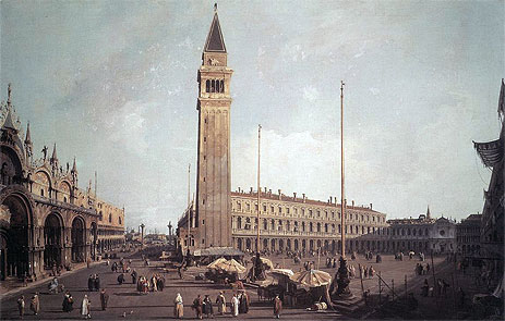 Piazza San Marco: Blick nach Südwesten, c.1750/59 | Canaletto