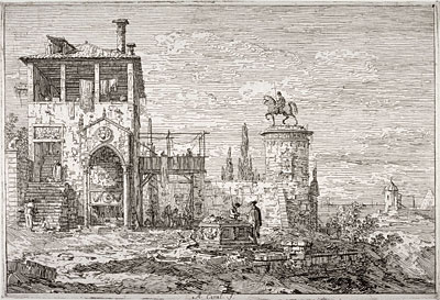 Das Reiterdenkmal, n.d. | Canaletto