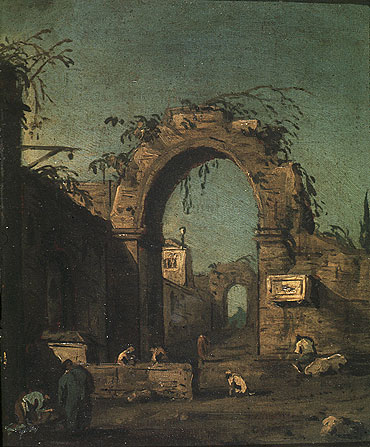 Canaletto | View of an Ancient Doorway, n.d. | Giclée Canvas Print