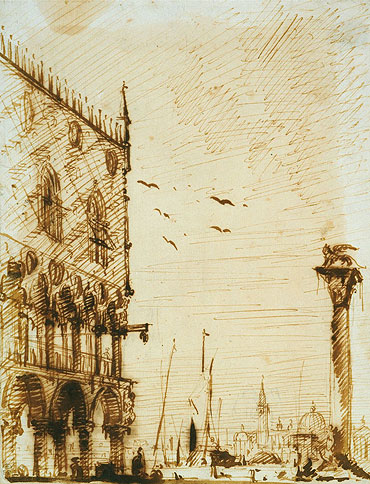 Die Piazzetta in Richtung San Giorgio Maggiore, c.1725 | Canaletto