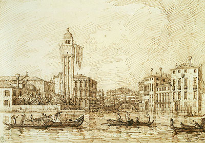 San Geremia and the Entrance to the Cannaregio, 1734 | Canaletto | Giclée Paper Art Print