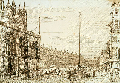 Die Piazzetta dei Leoni, c.1735/40 | Canaletto