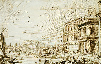 Der Molo nach Westen, 1729 | Canaletto
