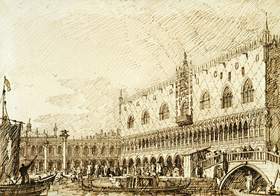 The Palazzo Ducale and Molo, c.1734 | Canaletto | Giclée Paper Art Print
