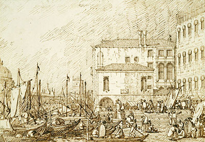 View of the Fontegheto della Farina, c.1735/40 | Canaletto