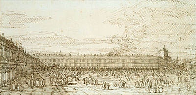 The Procuratie Vecchie and Piazza San Marco, c.1740 | Canaletto