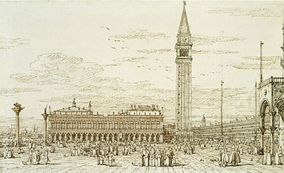 Canaletto | The Libreria, Campanile and Piazzetta from the East, c.1740 | Giclée Paper Art Print