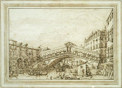 Canaletto | The Rialto Bridge from the South-West, c.1740/45 | Giclée Paper Art Print