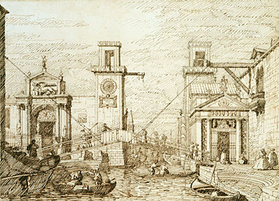 The Entrance to the Arsenale, c.1740/45 | Canaletto | Giclée Paper Art Print