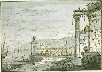 A Coastal Capriccio, c.1740/45 | Canaletto | Giclée Paper Art Print