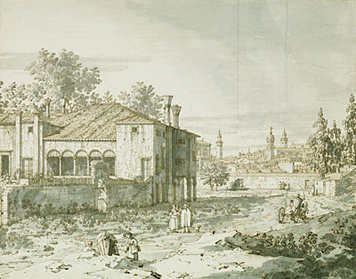 Eine Villa am Stadtrand von Padua, c.1742 | Canaletto