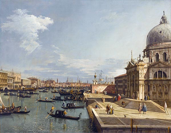 Entrance to the Grand Canal and Santa Maria della Salute, c.1735/40 | Canaletto | Giclée Canvas Print