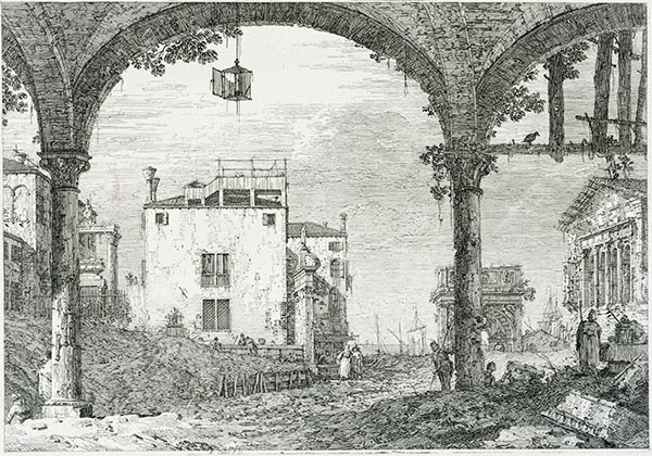 The Portico with the Lantern, c.1740/42 | Canaletto | Giclée Paper Art Print