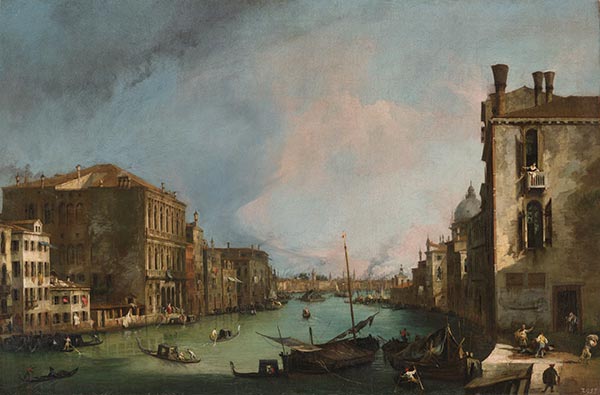 Der Canal Grande in Venedig mit der Rialtobrücke, 1724 | Canaletto
