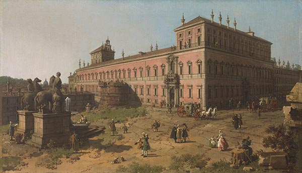 Blick auf den Palazzo del Quirinale, Rom, c.1750/51 | Canaletto