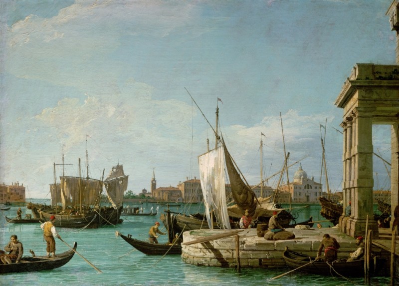 The Dogana in Venice, 1724/30 | Canaletto | Giclée Canvas Print
